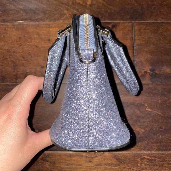 Kate Spade Mini Glitter Satchel with Crossbody Strap - Picture 6 of 10